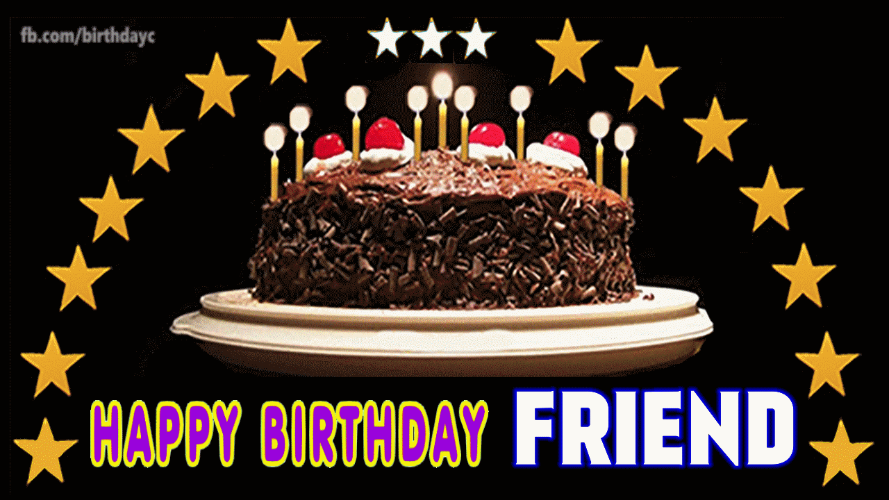 Happy Birthday Friend Gif