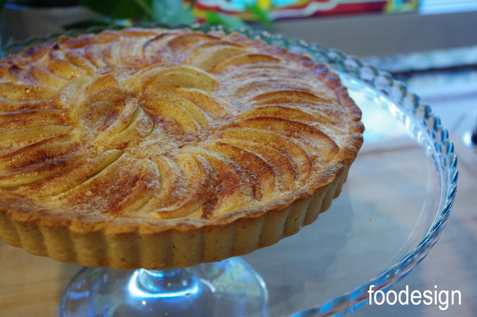 foodesign apple custard tart