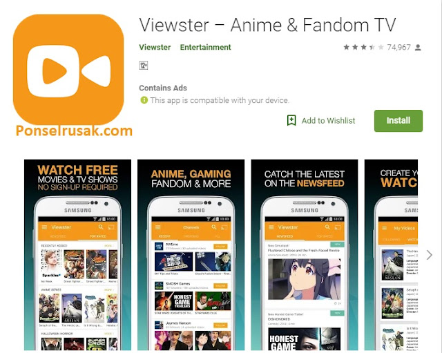 Aplikasi Viewster Beberapa aplikasi untuk streaming film terbaik ponselrusak.com