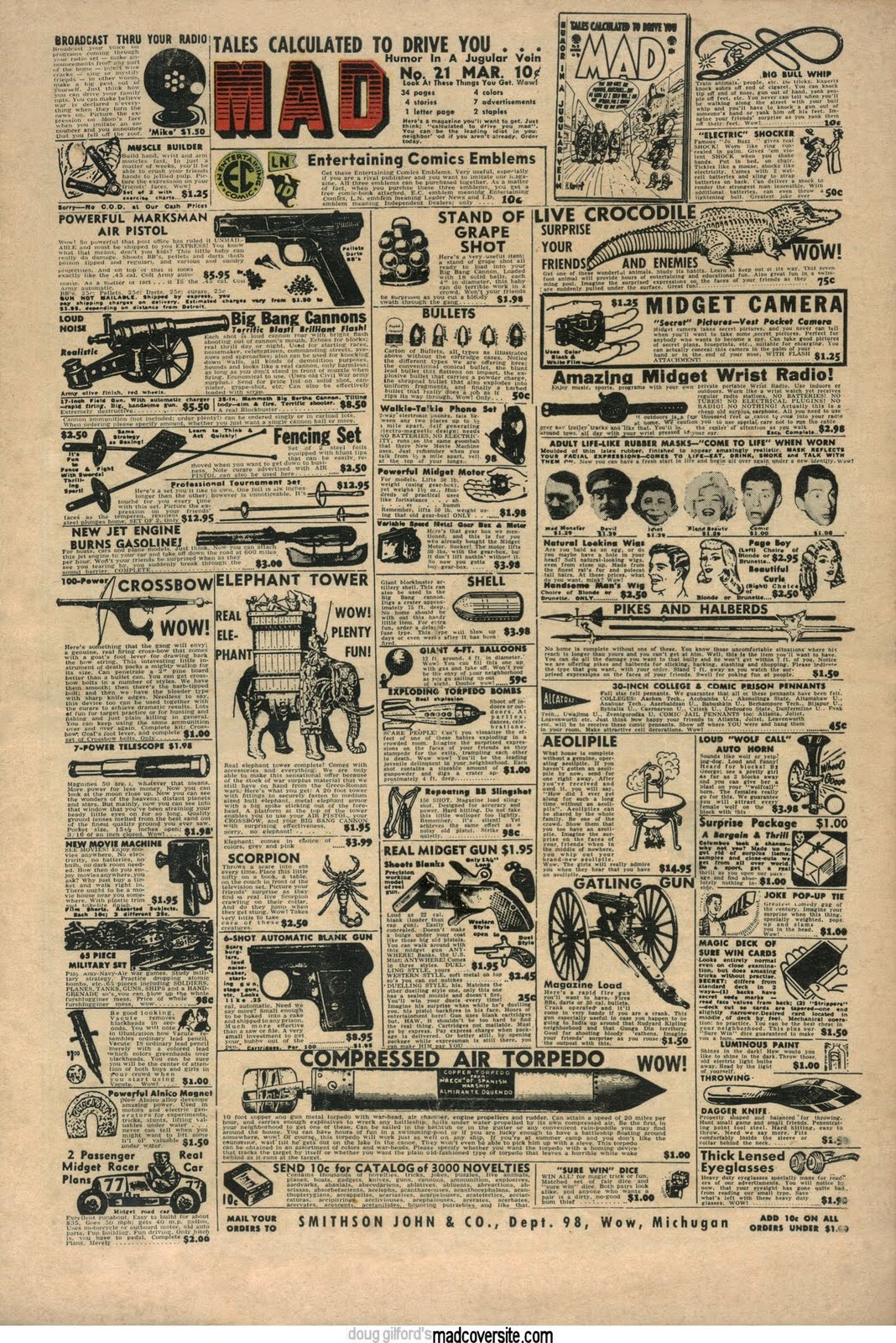 SECRET FUN BLOG COMIC AD PARODIES