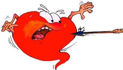 Corazón Dibujo de un corazón a punto de ser flechado