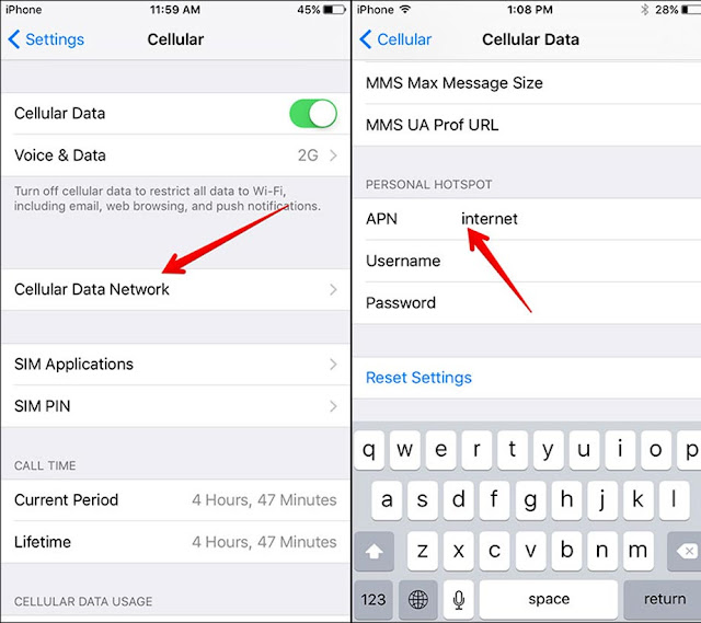 Solusi "Personal Hotspot Hilang" di iPhone Personal Hotspot di iPhone