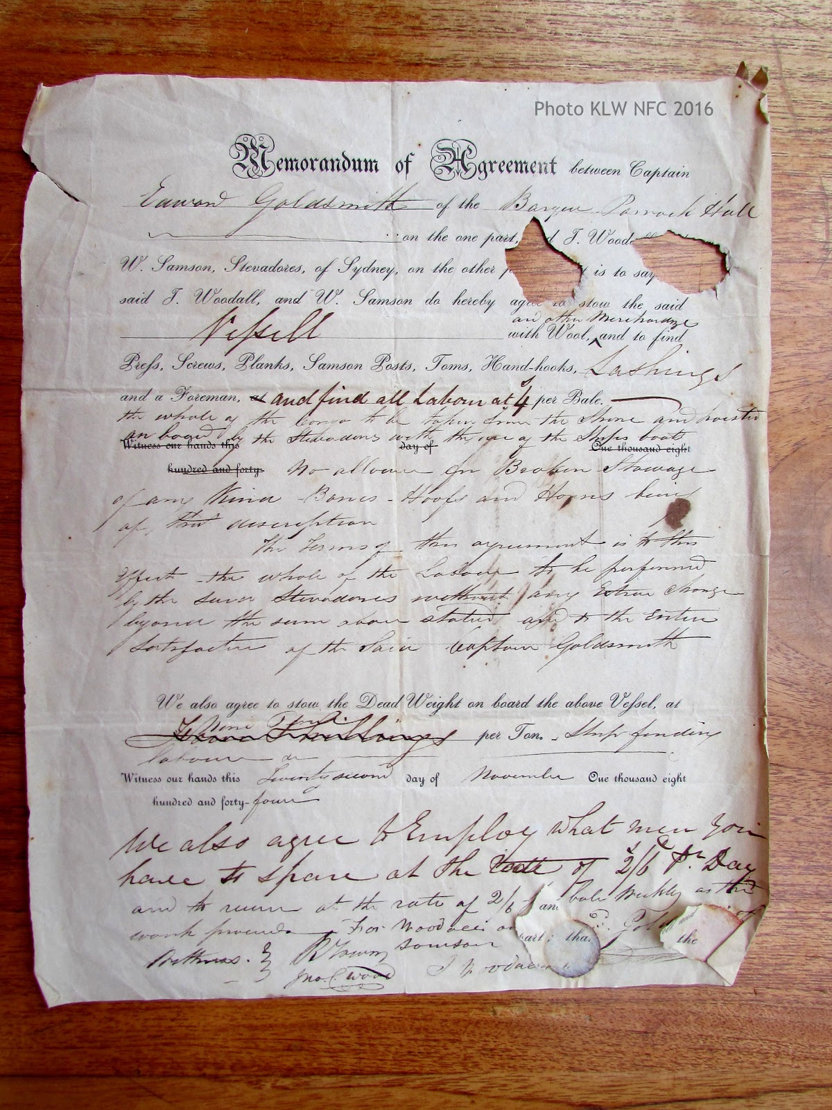 Thomas J. Nevin Tasmanian Photographer Captain Goldsmith, the