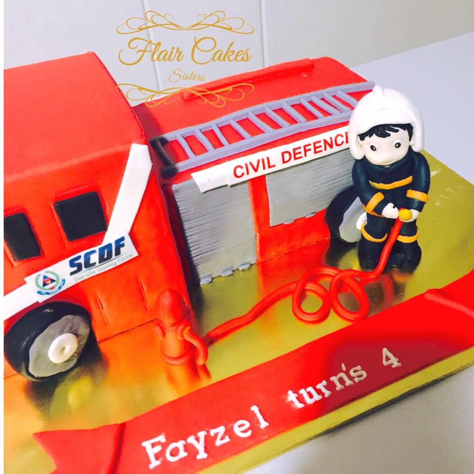Fire Engine Birthday Cake Singapore Fire Engine Birthday Cake Singapore