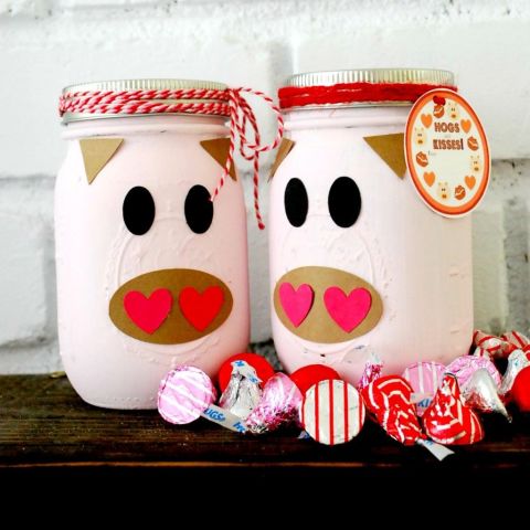 15 Cute DIY Valentines Day Mason Jars Ideas
