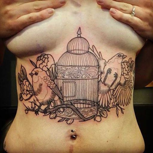 Este underboob gaiola do pássaro