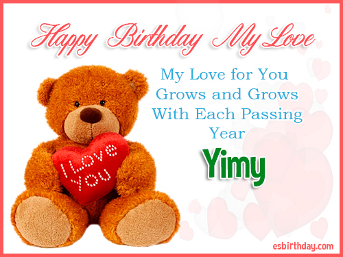 Yimy Happy Birthday My Love Yimy Happy Birthday My Love