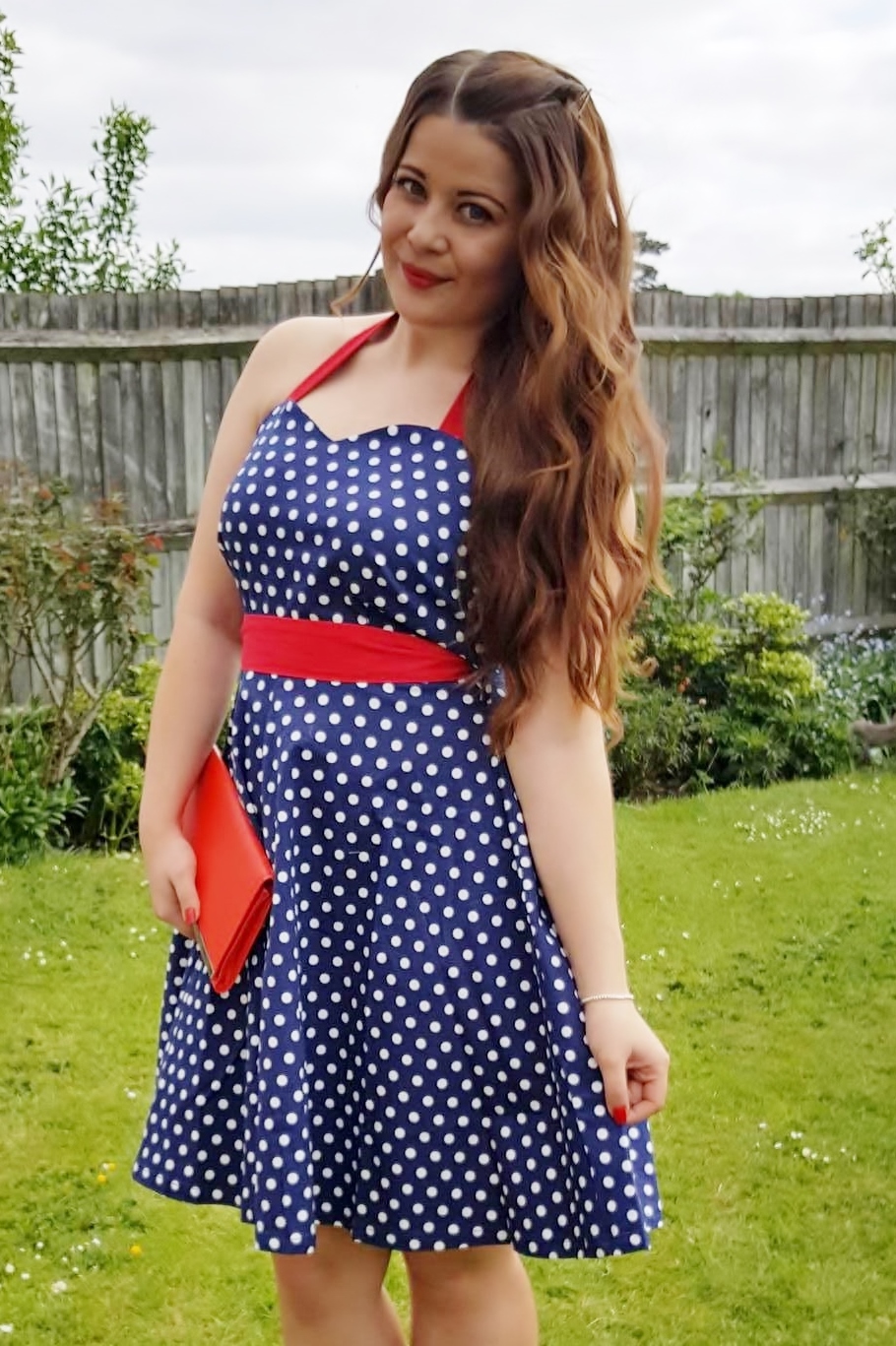 Polka dot races dress cheap