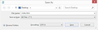 Save the HTML Page Save the file on your computer. 