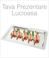 Tava Otel Inoxidabil, Tava Inox, Tava Prezentare Lucioasa, Tavi Servire