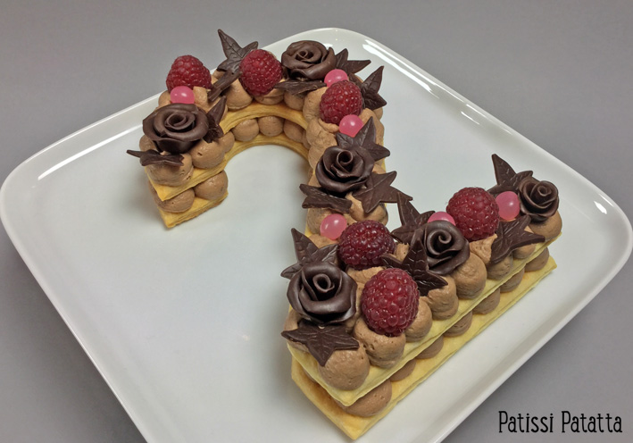 patissi patatta: Number cake au chocolat praliné
