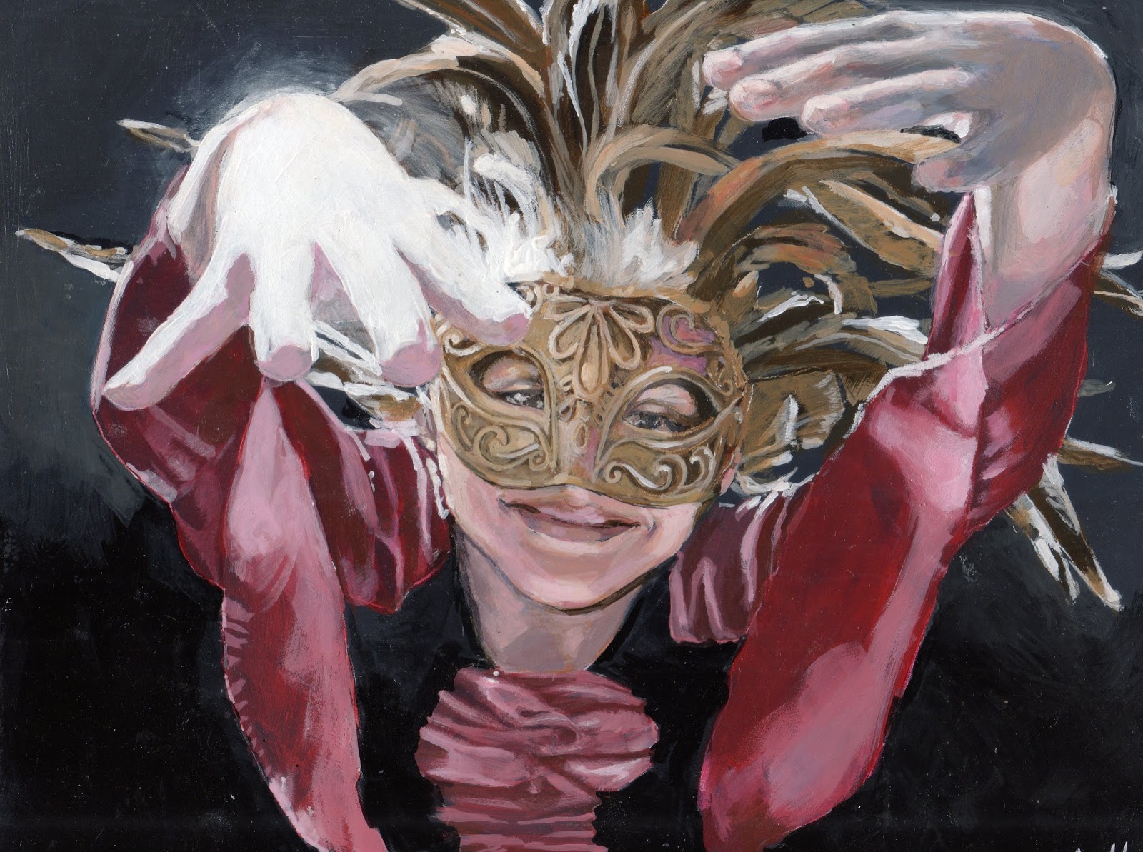 Daily Painters of Texas "Feather Dancer" by Felicia Marshall