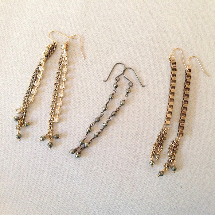 Long dangle earrings you can make in under 30 minutes