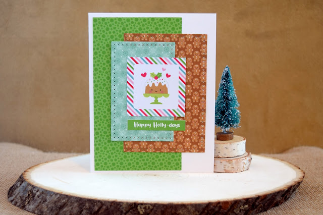 Card with Doodlebug Milk and Cookies by Jess Crafts