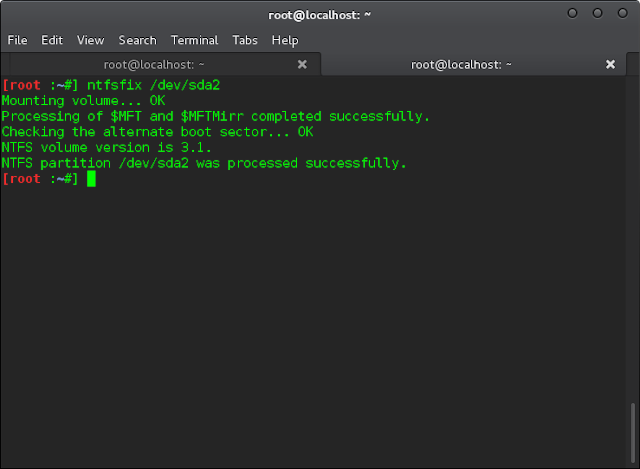 How to Fix Unable to mount Windows (NTFS) filesystem due to hibernation on Ubuntu,Debian and Kali Linux 1