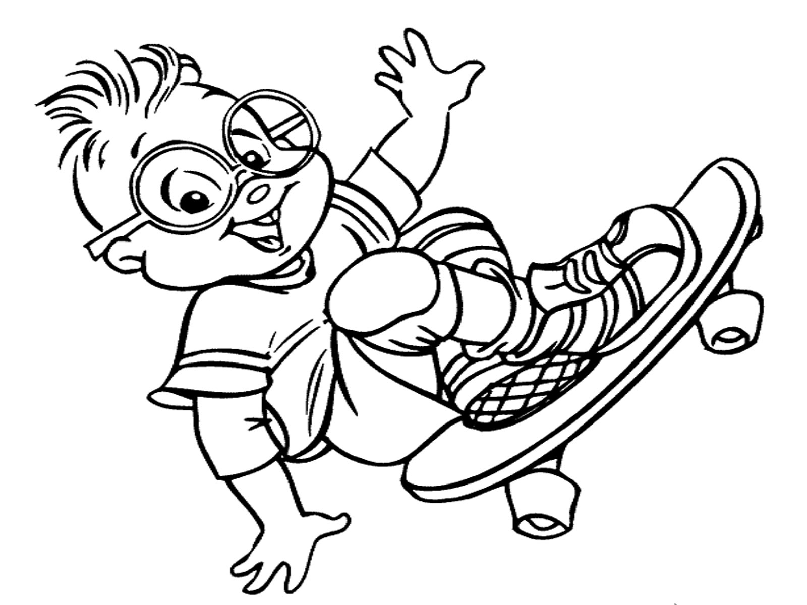 Alvin And The Chipmunks Coloring Pages Realistic Coloring Pages