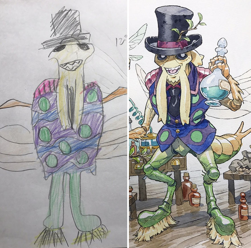 Amazing Father Turns His Son’s Drawings Into Anime Cartoon, And The Result Is Spectacular Amazing Father Turns His Son’s Drawings Into Anime Cartoon, And The Result Is Spectacular