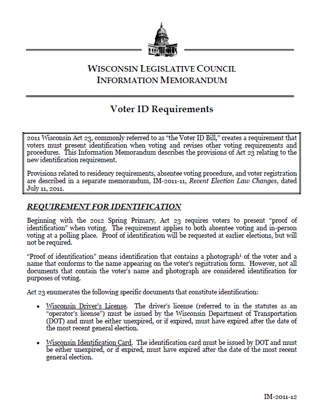 Retiring Guy's Digest Wisconsin Legislative Council Information