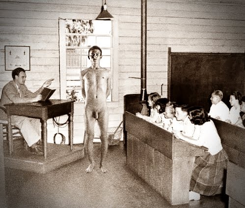 Schoolhouse 1931: The Vandal's Punishment (Vintage CFNM) .
