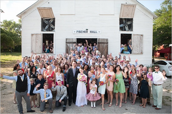 five wedding photos to add to your shot list | a wedding guest group shot
