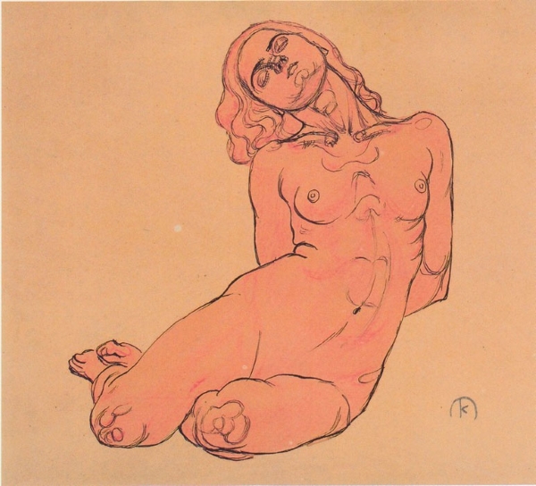 Koloman Moser - Изогнувшаяся женщина