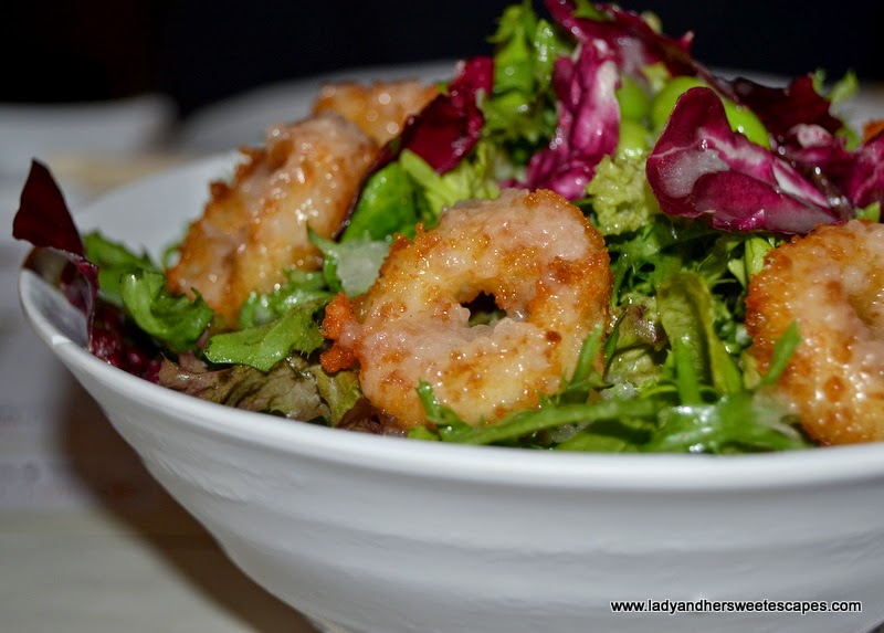 calamari salad at Chez Sushi Dubai Marina
