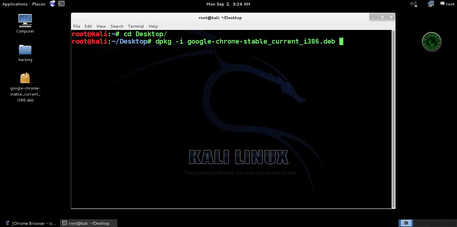 How To Install Google Chrome In Kali Linux