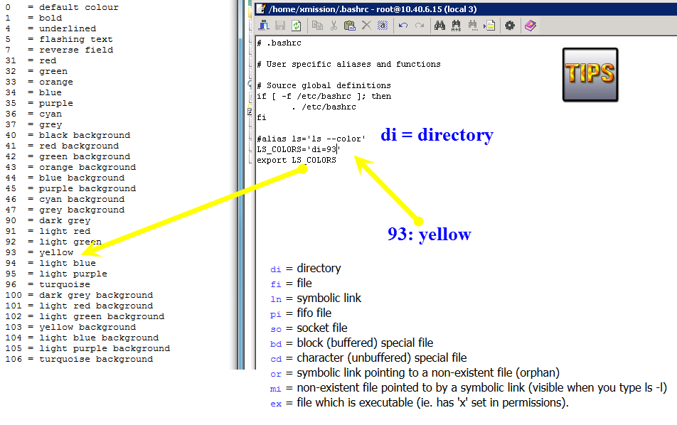 [Tips] How to "change default color with ls command" zone All