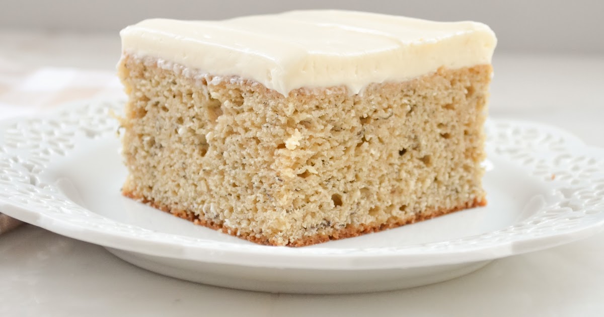 Banana Cake  With Cream Cheese Frosting  Serena Bakes 