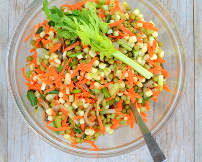 Marinated Vegetable Salad ♥ AVeggieVenture.com.