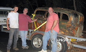 The recovery trip lasted until past dark. The 1934 Ford race car saga continues.