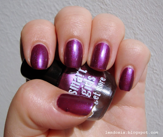 smart girls get more purple nail polish