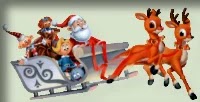 Papai Noel no trenó