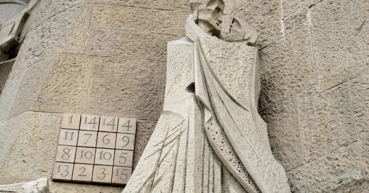 Tot Barcelona El "cuadrado mágico" de La Sagrada Familia.