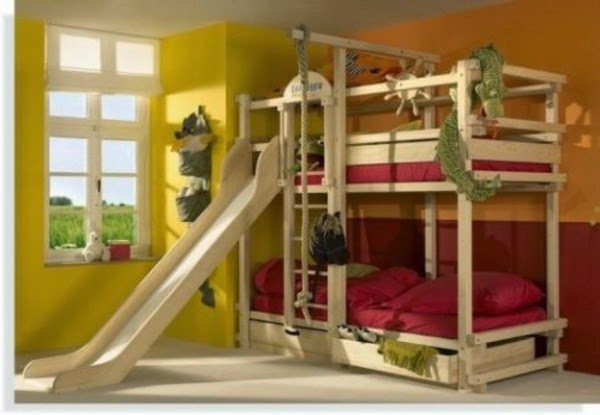 Kids bed with slide &#8211; amazing photos