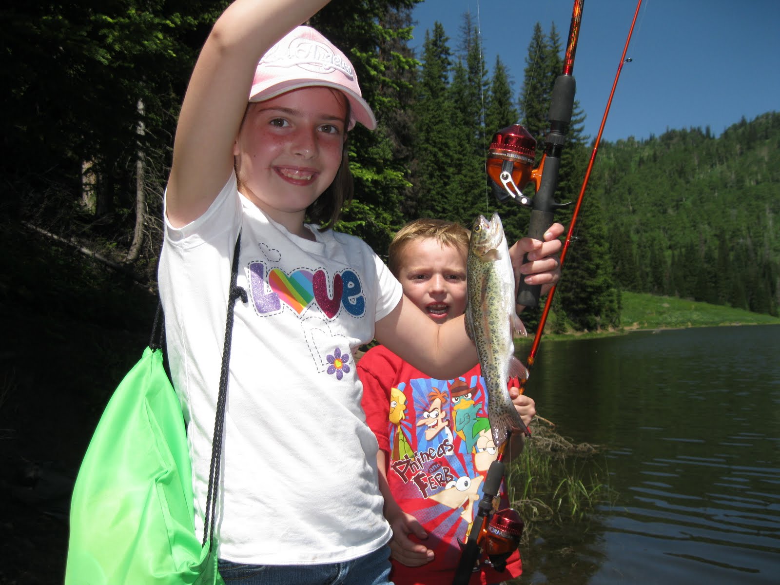 Neeleyfam Fishing at Mill Hollow