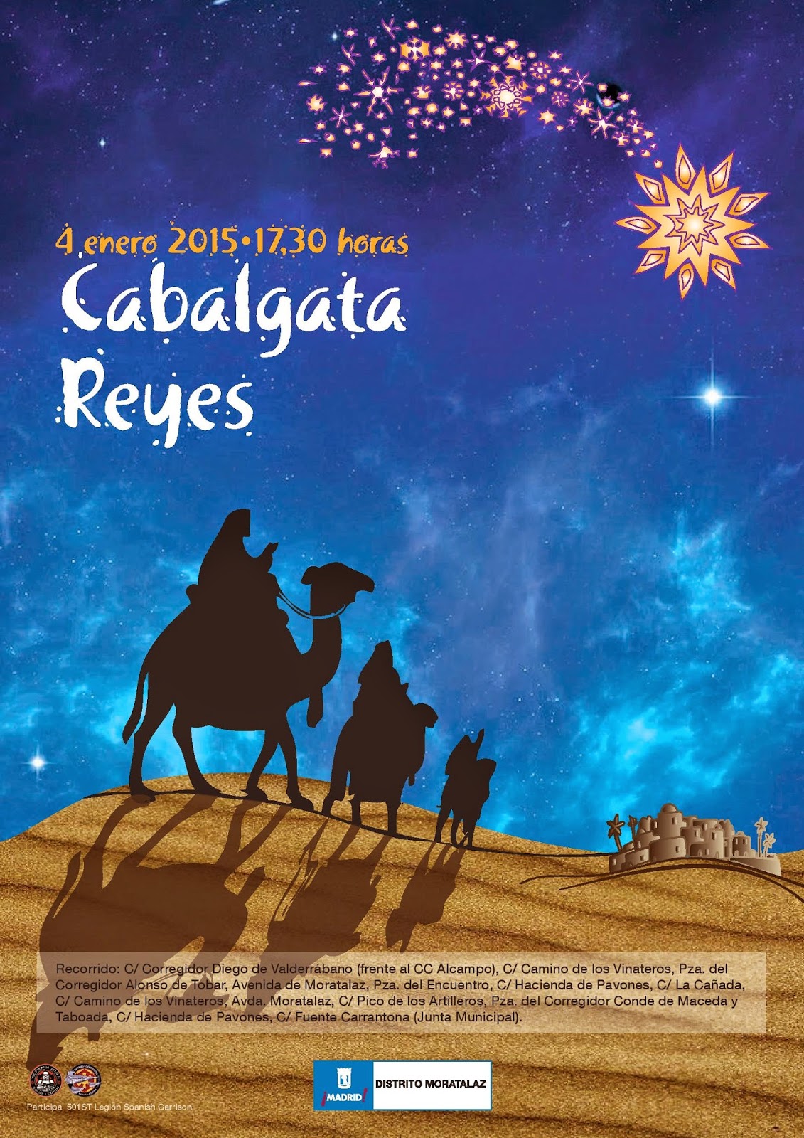 Cabalgata de Reyes del Distrito de Moratalaz 2015