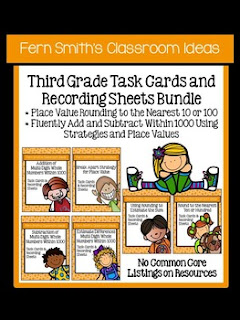 Third Grade Go Math Chapter One Task Cards Fern Smith S