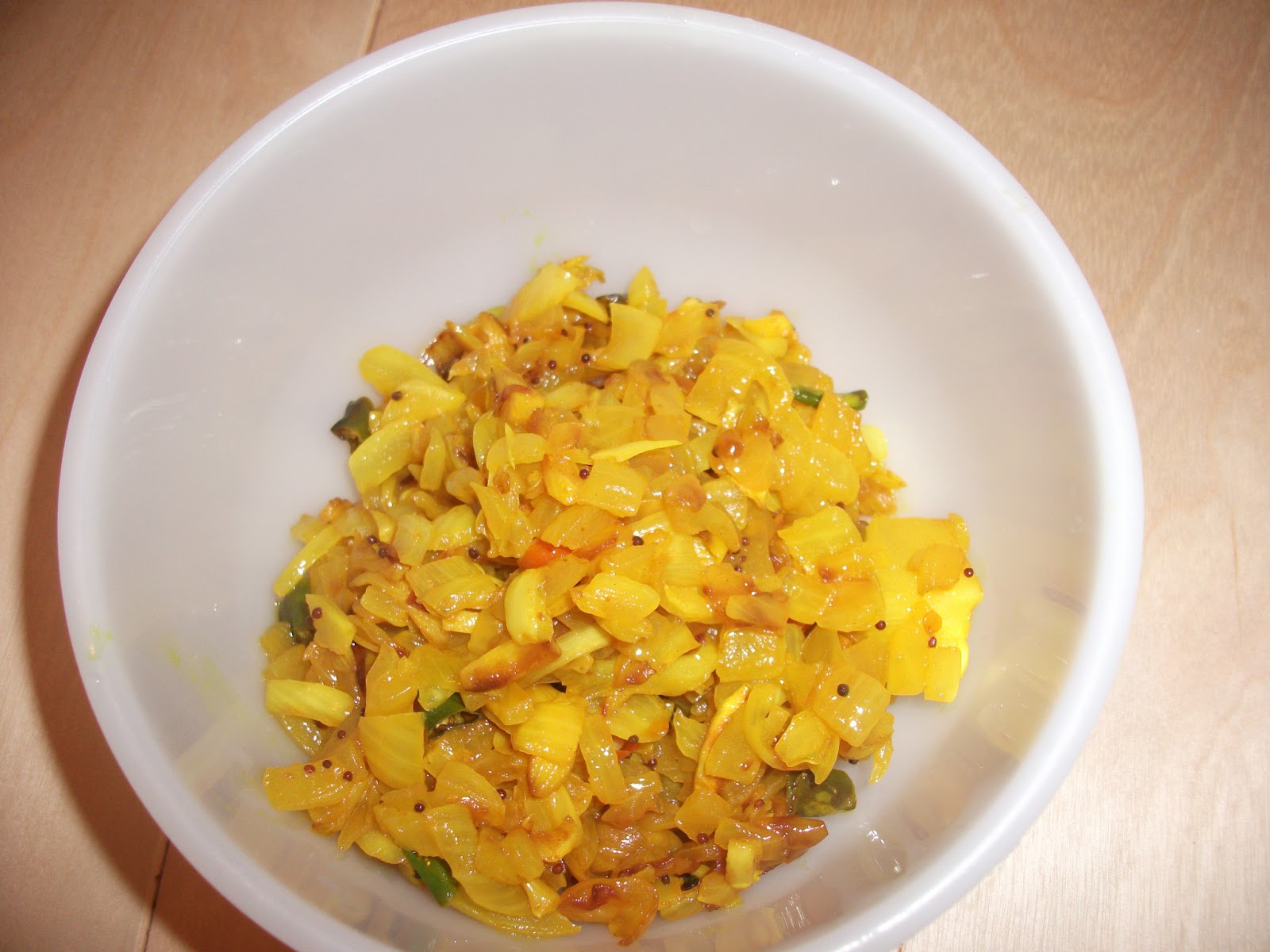 Recipes and Experiences Onion Curry