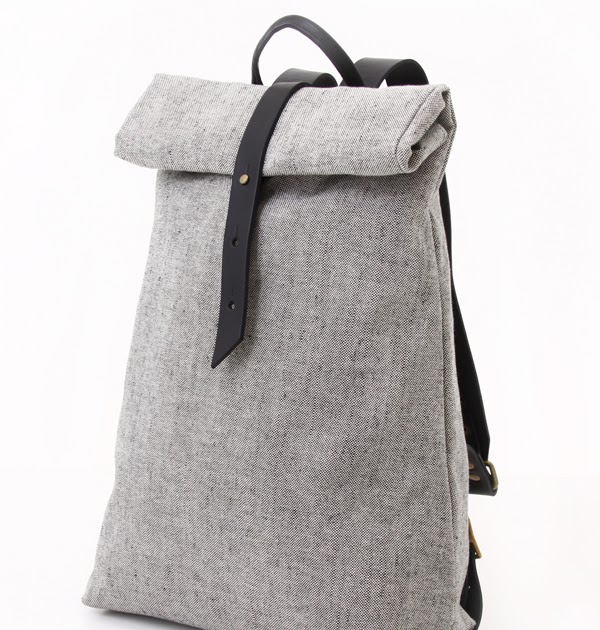 K . Z E I T G E I S T: Linen Backpack by JAS-MB
