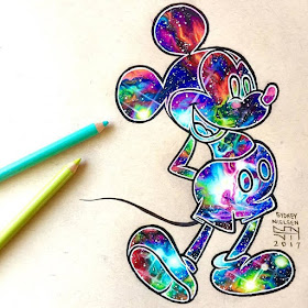 08-Galaxy-Mickey-Mouse-Sydney-Nielsen-Pencil-Drawings-www-designstack-co