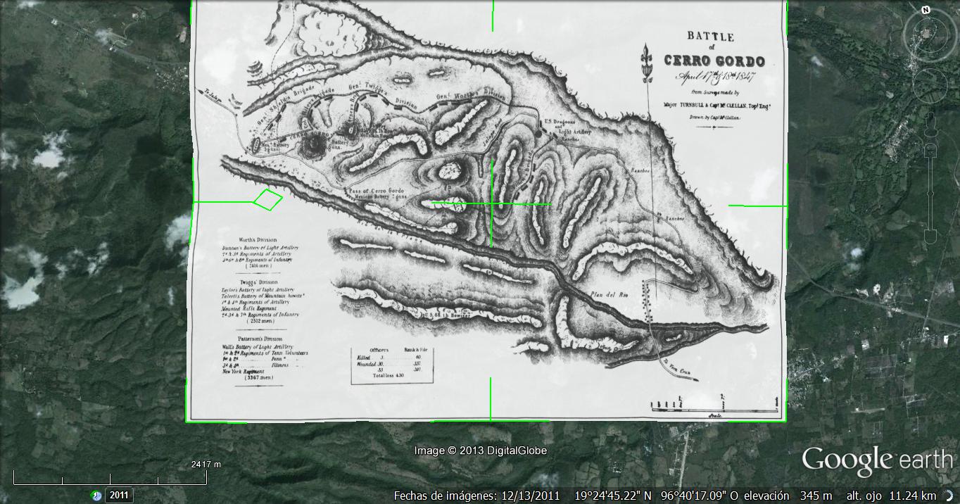 México Campo de Batalla II) Batalla de Cerro Gordo 17 y 18 de Abril de