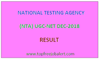 UGC NET DEC-2018 RESULT UGC NET DEC-2018 RESULT