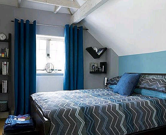 living room design: blue bedroom colors ideas