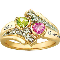 rings birthstone promise walmart wedding cheap girlfriend ring couples engagement birthstones