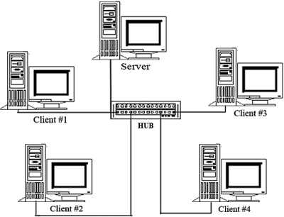 understanding and functioning computer server and client computers ...