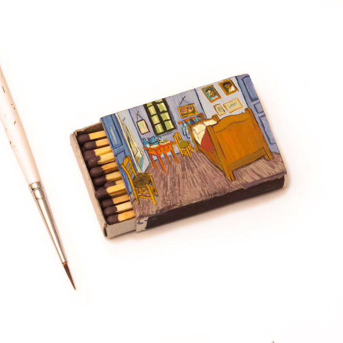 03-Bedroom-Vincent-Van-Gogh-Salavat-Fidai-Салават-Фидаи-Miniature-Paintings-on-Matchboxes-and-Pumpkin-Seeds-www-designstack-co
