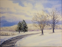 painting watercolor snowy landscapes winter paintings strack annie students types different