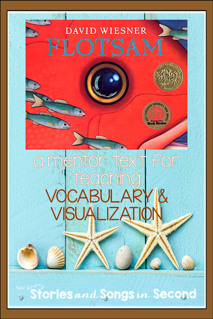 David Wiesner's FLOTSAM is a great mentor text to use as you help students expand their ocean vocabulary and visualize their thinking about word meaning. Free Mind Maps and a creative writing booklet are included, along with picture clue cards.