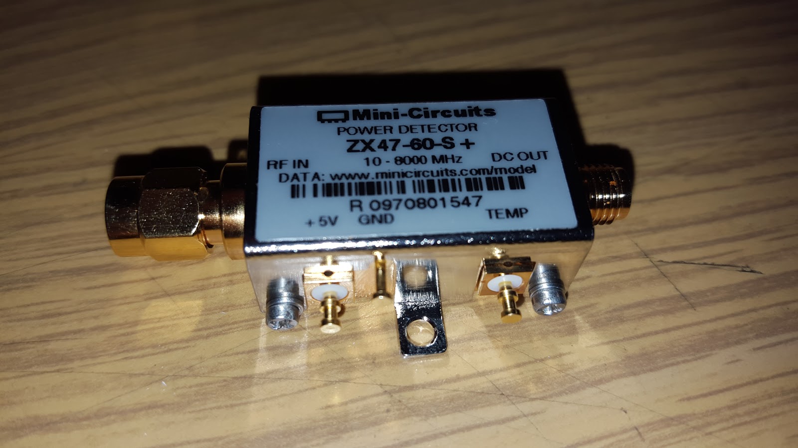 WW1L Arduino Nano + LCD + Mini Circuits ZX4760+ Power Detector